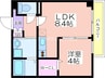 GARDENIA天王寺南 1LDKの間取り