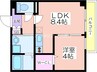 GARDENIA天王寺南 1LDKの間取り