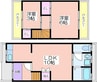 レトロハウス西住之江 2LDKの間取り