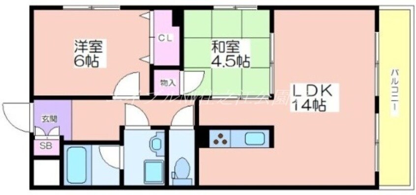 間取図 ラシーヌ御崎