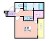 フジパレス我孫子前Ⅵ番館 1Kの間取り