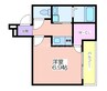 フジパレス我孫子前Ⅵ番館 1Kの間取り