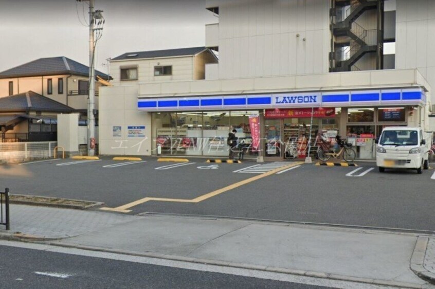 ローソン遠里小野店(コンビニ)まで677m 南大阪ミカーサ