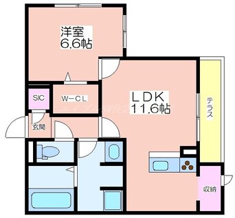 間取図 Clashist細井川