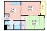 センチュリー浜口 2DKの間取り