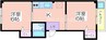 美濃マンション 2Kの間取り