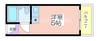 コスモレジデンス玉出 1Rの間取り
