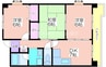 ドムス御崎 3DKの間取り