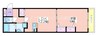 ワイハイツ栄和 1LDKの間取り