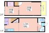 田島3丁目テラスハウス 1LDKの間取り