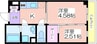 NU長居公園 2Kの間取り