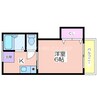 ハイツ木下 1Kの間取り