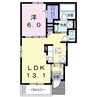 Ｃｏｓｍｏｓ 1LDKの間取り
