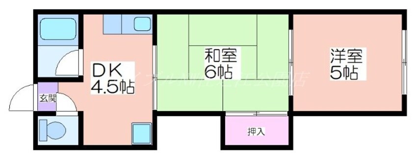 間取図 プレスト東加賀屋