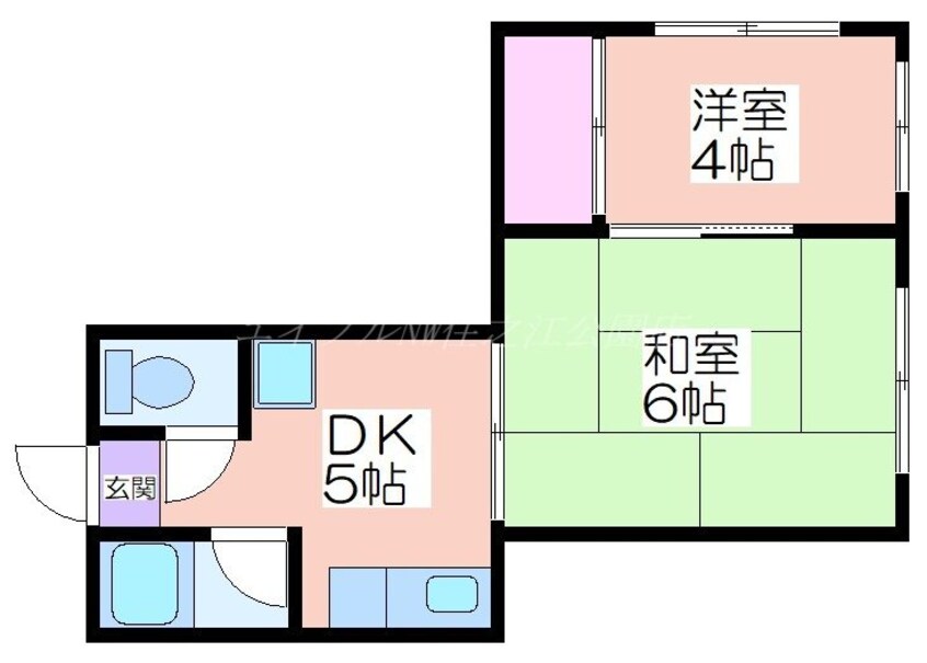 間取図 プレスト東加賀屋