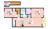 アーサー住之江 2LDKの間取り