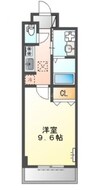 サニーコート香ヶ丘 1Kの間取り