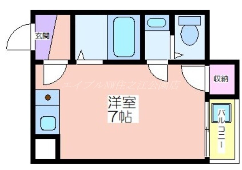 間取図 トルネード南住吉