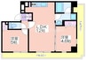 プレステージ12番館 2LDKの間取り