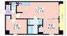 プレステージ12番館 2LDKの間取り