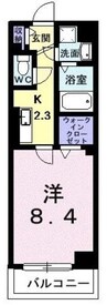 Ｐｏｌａｒ　ｓｔｏｎｅ 1Kの間取り