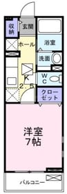 フェリーチェ堺 1Kの間取り