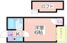 アパートメント住之江 1Kの間取り