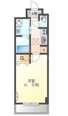 サニーコート香ヶ丘 1Kの間取り
