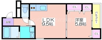 間取図 フジパレス我孫子前駅西Ⅱ番館