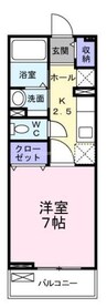フェリーチェ堺 1Kの間取り