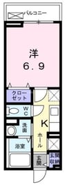 メゾン聖天坂 1Kの間取り