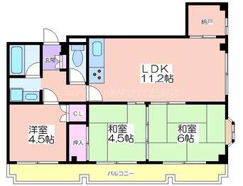 間取図 K'sシャトー遠里小野