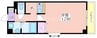 エミネンスパレス 1Kの間取り