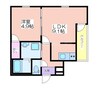 フジパレス西住之江Ⅷ番館 1LDKの間取り