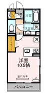 アネスティー 1Rの間取り