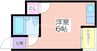 プレアール浜口西 1Rの間取り