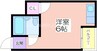プレアール浜口西 1Rの間取り