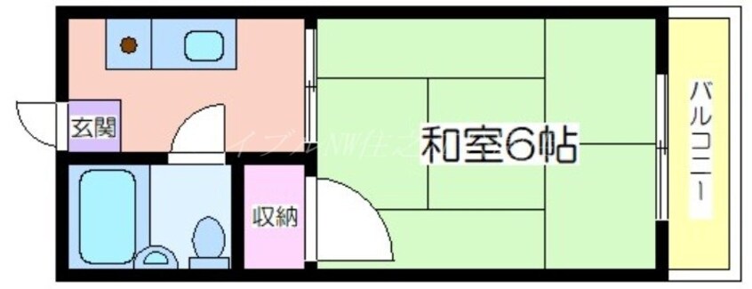 間取図 遠里小野728ハイツ