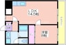 DAIKOマンション 1LDKの間取り