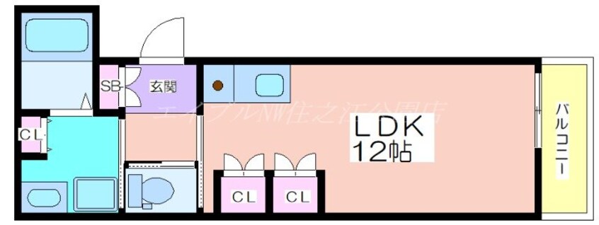 間取図 ルシエル難波