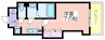 Luxe我孫子 1Kの間取り