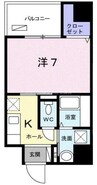 アネックスイシハラ 1Kの間取り