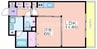 コーラルリーフ住吉 1LDKの間取り