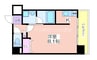 パークテラス花谷 1Kの間取り