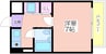 MAXビルディング 1Kの間取り