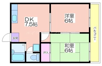 間取図 プランドール御崎B棟