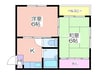 Olive御崎 2Kの間取り