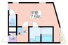 レディエント安立 1Kの間取り