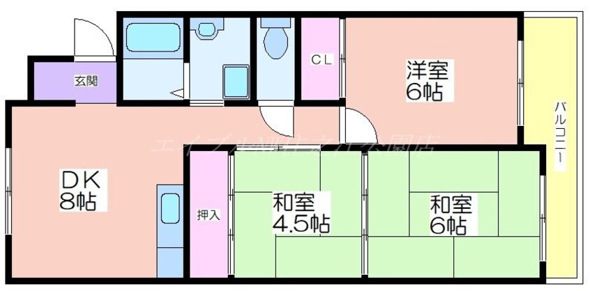 間取図 ハイツ富士