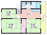 南港厚生年金共同住宅4号棟 3DKの間取り